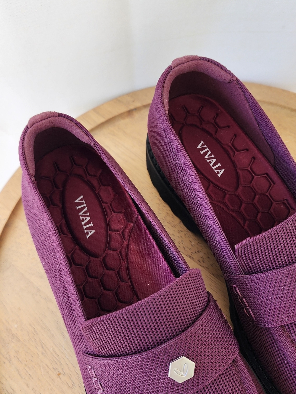 Vivaia Francesca Burgundy Casual Loafers Womens 10 - Picture 7 of 13